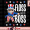 Floss Like a Boss 4th of July Shirt Kids Boys Girl Uncle Sam png, instant download.jpg