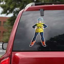 dragon ball car decal, dragon ball sticker, dragon ball decal, anime decal for car, sticker for car, bulma car sticker