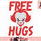Free Hugs Killer Scary Clown Clothes For Kids png, instant download.jpg