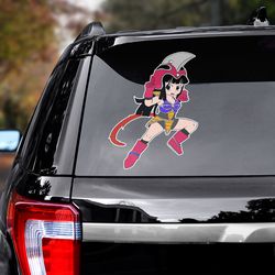 chi chi car sticker, dragon ball decal, dragon ball car decal, anime decal for car, sticker for car, dragon ball sticker