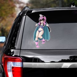 chi chi car sticker, dragon ball sticker, dragon ball car decal, anime decal for car, sticker for car, dragon ball decal