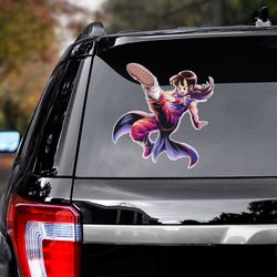 chi chi car sticker, dragon ball sticker, dragon ball decal, anime decal for car, sticker for car, dragon ball car decal