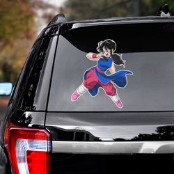 chi chi car sticker, dragon ball sticker, dragon ball decal, dragon ball car decal, sticker for car, anime decal for car