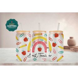 best teacher glass cup for women, teacher glass cup for women, teacher appreciation glass cup, kindergarten teacher gla