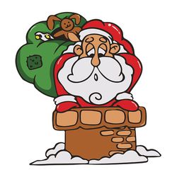 santa claus cartoon christmas svg, christmas svg, silhouette svg fies