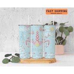 personalized unicorn hello spring tumbler for her, hello spring tumbler cup for her, unicorn cup gifts, unicorn lover tu