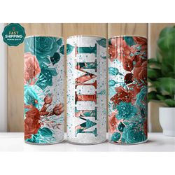 Mimi Tumbler for Grandma for Mother's Day, Floral Mother's Day Gifts For Grandma, Mimi Travel Mug, Mimi Tumbler Gift for