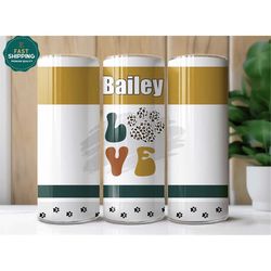 personalized dog lover paw print tumbler for mom for mother's day, dog parents tumbler gift for dog lover, dog parent tu