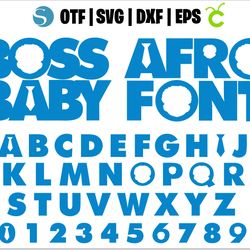 African American Boss Baby Font | Instant download