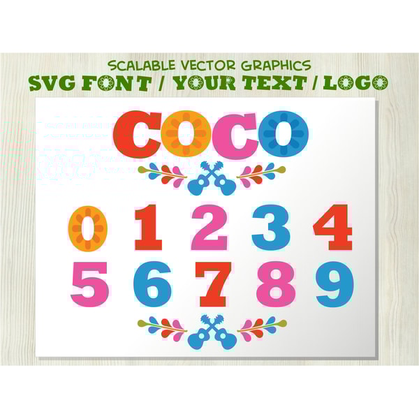 Coco Font SVG, Coco Font otf, Coco letters SVG, Coco Alphabe | Inspire ...