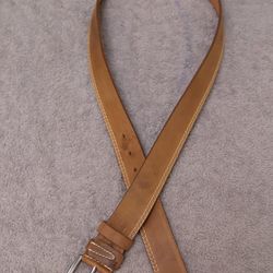 Lame Brown Leather Belt
