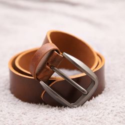 Cow Brown Pure Leather Belt