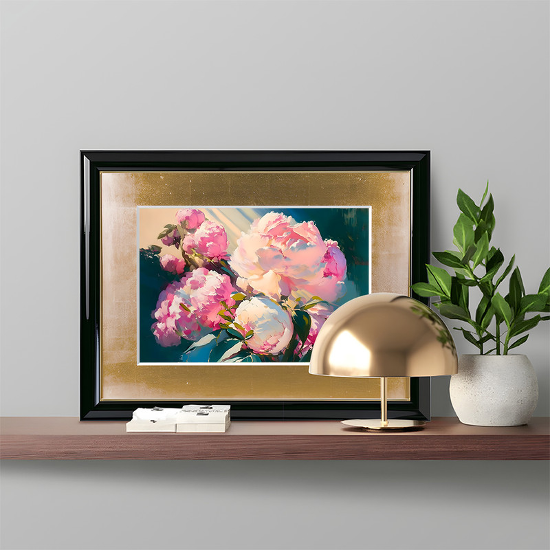 Wall Art decor pink peonies.jpg