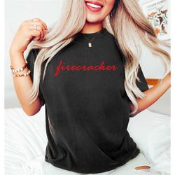 firecracker 4th of july shirt, 4th of july womens crewneck, independence day shirt, republican 4th of july, retro comfor