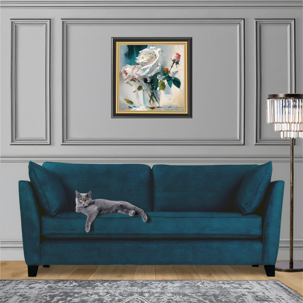 art print living room white roses.jpg