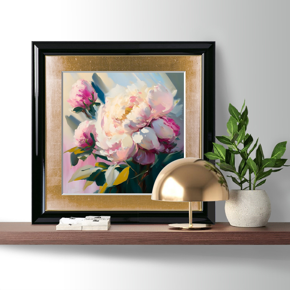 Wall Art decor pink peonies oil painting.jpg