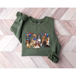 4th of july dogs sweatshirt, 4th of july paws shirt, happy 4th of july shirt, fur 4th of july, 4th of july gifts, indepe