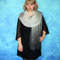 gray russian orenburg shawl,womans lace scarf,wool wrap.JPG