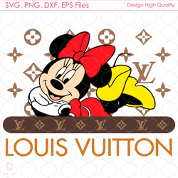 lv minnie mouse svg, minnie mouse svg, lv logo svg, disney lv svg