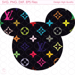 lv mickey head logo svg, mickey head svg, lv mickey svg, lv logo svg