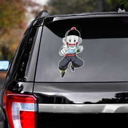 dragon ball decal, dragon ball sticker, chiaotzu car sticker, anime car decal, sticker for car, anime decal for car
