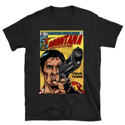 tony montana miami's infamous legend shirt, scarface t shirt, scarface shirt, scarface tshirt, crime drama movie t shirt