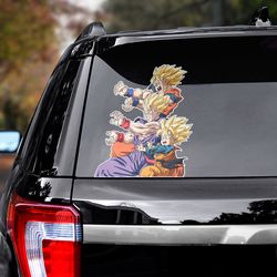 dragon ball decal, dragon ball sticker, anime car decal, anime decal for car, sticker for car, anime car sticker