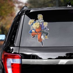 dragon ball decal, dragon ball sticker, anime car sticker, anime decal for car, sticker for car, anime car decal
