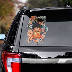 dragon ball decal, dragon ball sticker, anime car sticker, anime car decal, sticker for car, anime decal for car