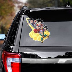 anime car sticker, dragon ball sticker, dragon ball decal, anime car decal, anime decal for car, sticker for car
