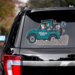 anime car decal, dragon ball decal, anime car sticker, anime decal for car, sticker for car, dragon ball sticker