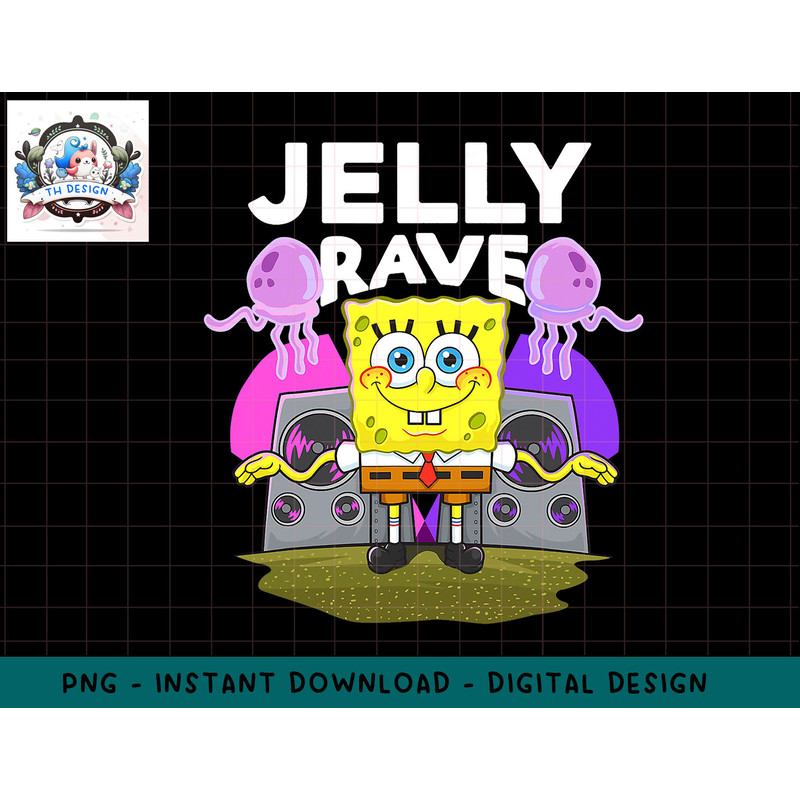 Mademark x SpongeBob SquarePants - SpongeBob Jelly Jam Jelly Rave png, sublimation.jpg