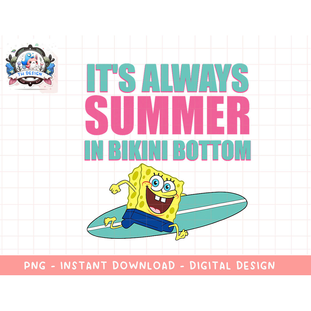 Mademark x SpongeBob SquarePants - SpongeBob SquarePants - Its Always Summer in Bikini Bottom T-Shi copy.jpg