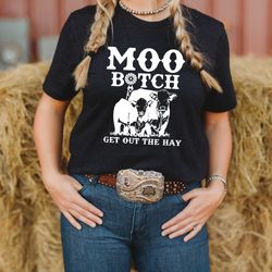 moo bitch tee, rodeo 2023 tee, country girl tee, yeehaw tee, western tee, cowgirl tee, farm tee, cow lov