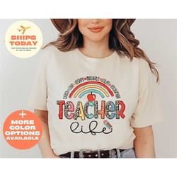 teacher life shirt | teacher life tee | teacher gift shirt | teacher apparel | back to school shirt | education lover |
