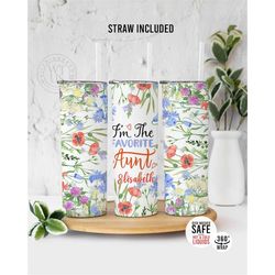 custom name tumbler , personalized aunt floral name tumbler , gift for her, floral name tumbler ,tumbler gift, floral tu