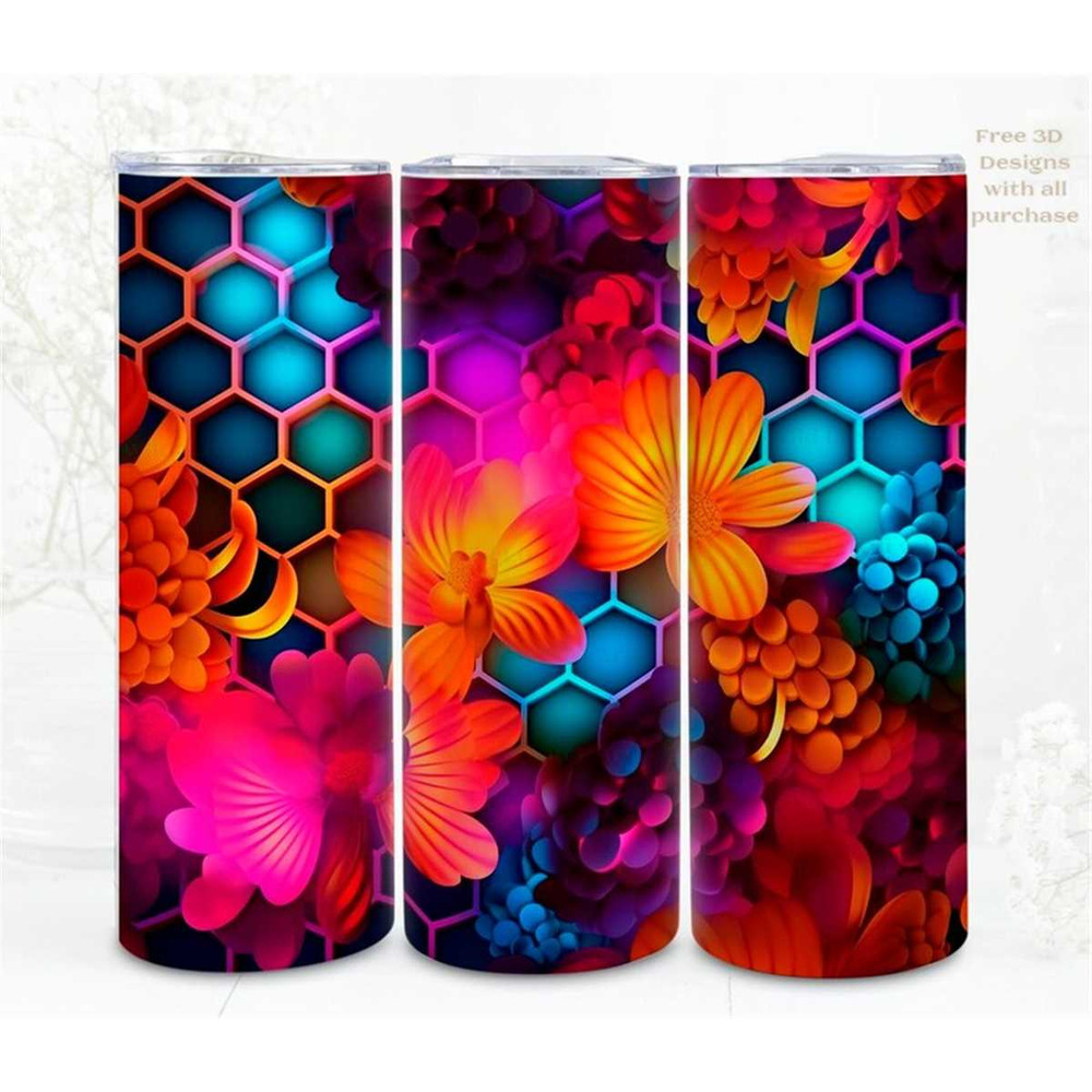 MR-662023105244-3d-tumbler-wrap-floral-neon-honeycomb-digital-art-image-1.jpg