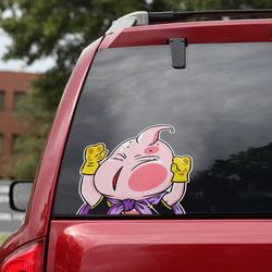 dragon ball sticker, majin buu car sticker, anime car decal, anime decal for car, sticker for car, dragon ball decal