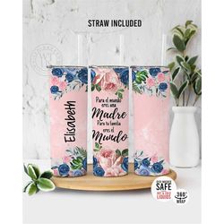 floral mom tumbler , personalized  mom tumbler , gift for mama, mom tumbler , mothers day gift, mama tumbler