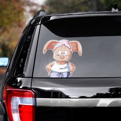 dragon ball decal, dragon ball sticker, oolong car sticker, anime car decal, anime decal for car, sticker for car