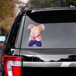 dragon ball decal, dragon ball sticker, oolong car sticker, anime car decal, sticker for car, anime decal for car