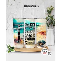 custom beach vacation tumbler , personalized beach vacation tumbler , family vacation rules tumbler , girls trip tumbler