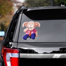 oolong car sticker, dragon ball sticker, dragon ball decal, anime car decal, anime decal for car, sticker for car