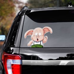 oolong car sticker, dragon ball sticker, anime car decal, anime decal for car, sticker for car, dragon ball decal