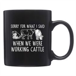 Cattle Farmer Mug, Cattle Farmer Gift, Cow Mug, Cow Lover Mug, Cattle Mug, Farmer Gifts, Gift For Farmer, Farm Mug, Dair