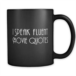 movie quotes black mug, movie quotes gift, film lover gift, movie lover gift, movie gifts, movie mugs, gift for her, gif