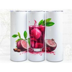 hibiscus tea art digital art print, sublimation, straight skinny 20 oz tumbler wrap, fabrics, wall art, pod, instant dow