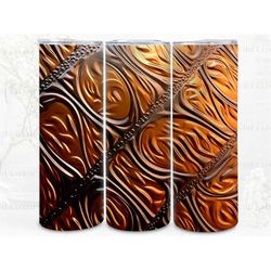 bronze abstract digital art print, sublimation, straight skinny 20 oz tumbler wrap, wall art, pod, instant download