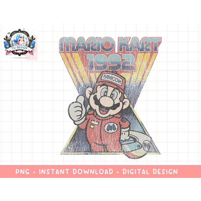 Mario Kart 1992 Retro Portrait png, sublimation.jpg