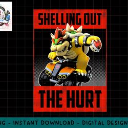 mario kart bowser shelling out the hurt graphic t-shirt png, sublimation.jpg
